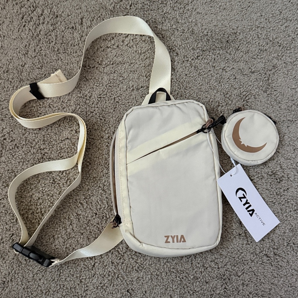 Zyla Cream Moonlight Crossbody Sling Bag NEW - Picture 4 of 7